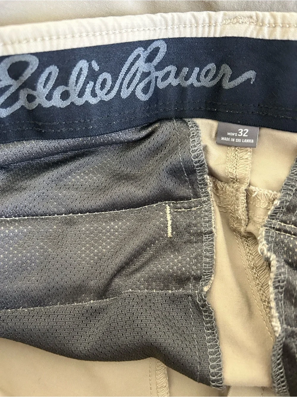 Eddie Bauer Men's Flat-Front Khaki Shorts